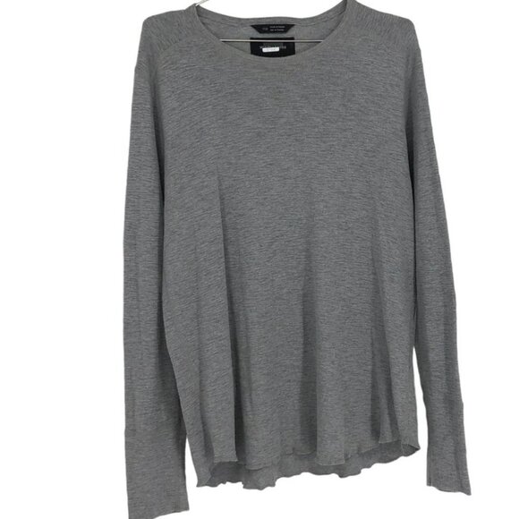 Wings + Horns Heathered Grey Longsleeve Crew neck L - Picture 1 of 9